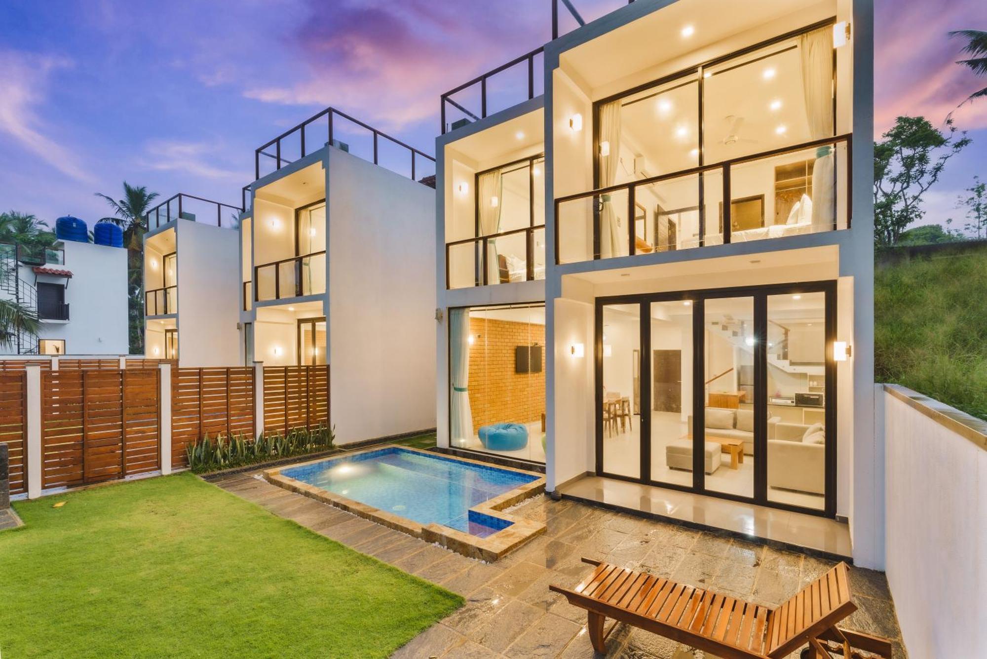 Kaas Villas - Entire Two Bedroom Villa With Private Pool & Garden ดิคเวลลา ภายนอก รูปภาพ